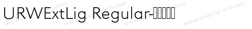 URWExtLig Regular字体转换